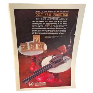 Colt Revolver Fire Arms Print Ad Vintage 1962 New Frontier Army Gun Hartford CT